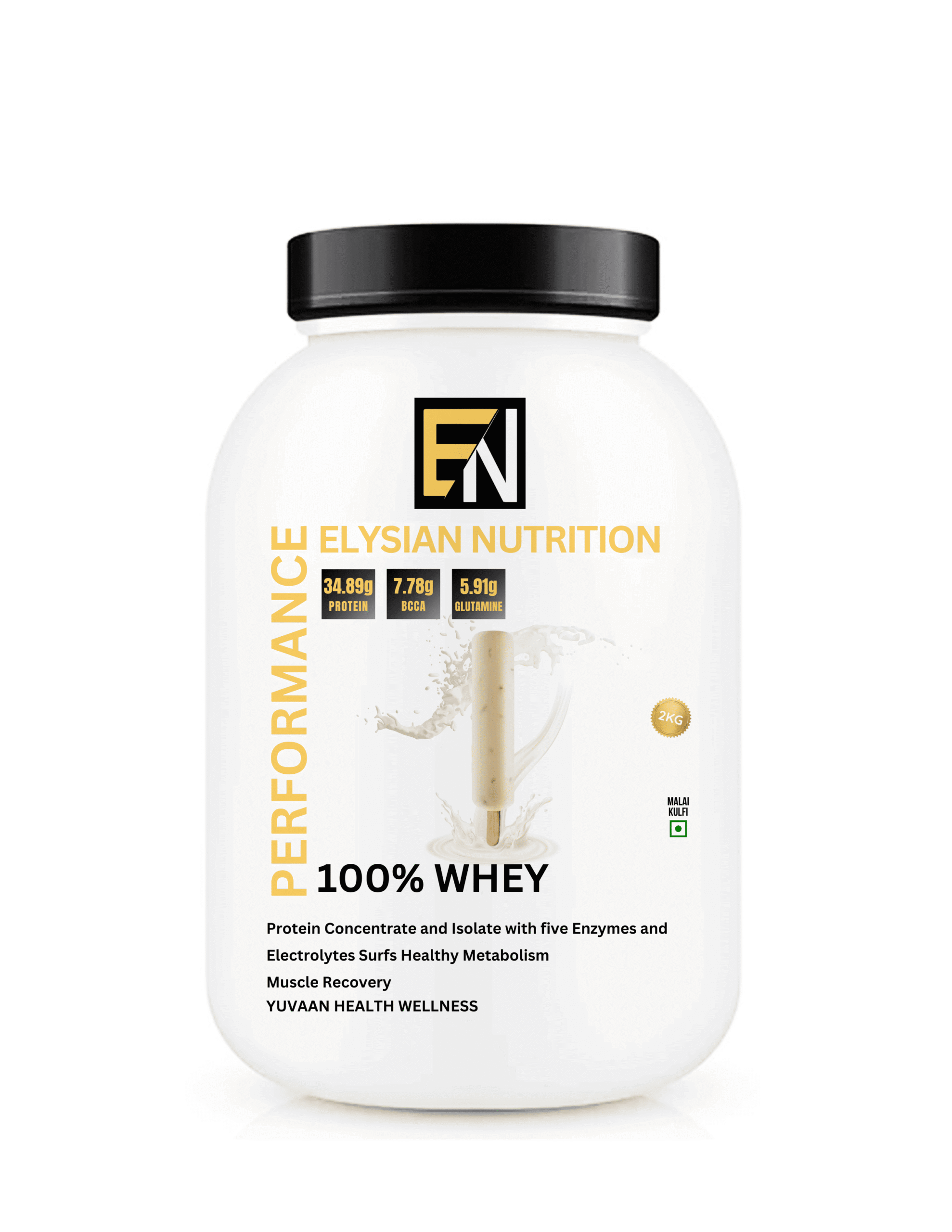 Elysian Nutrition 100% Whey Malai Kulfi 2KG