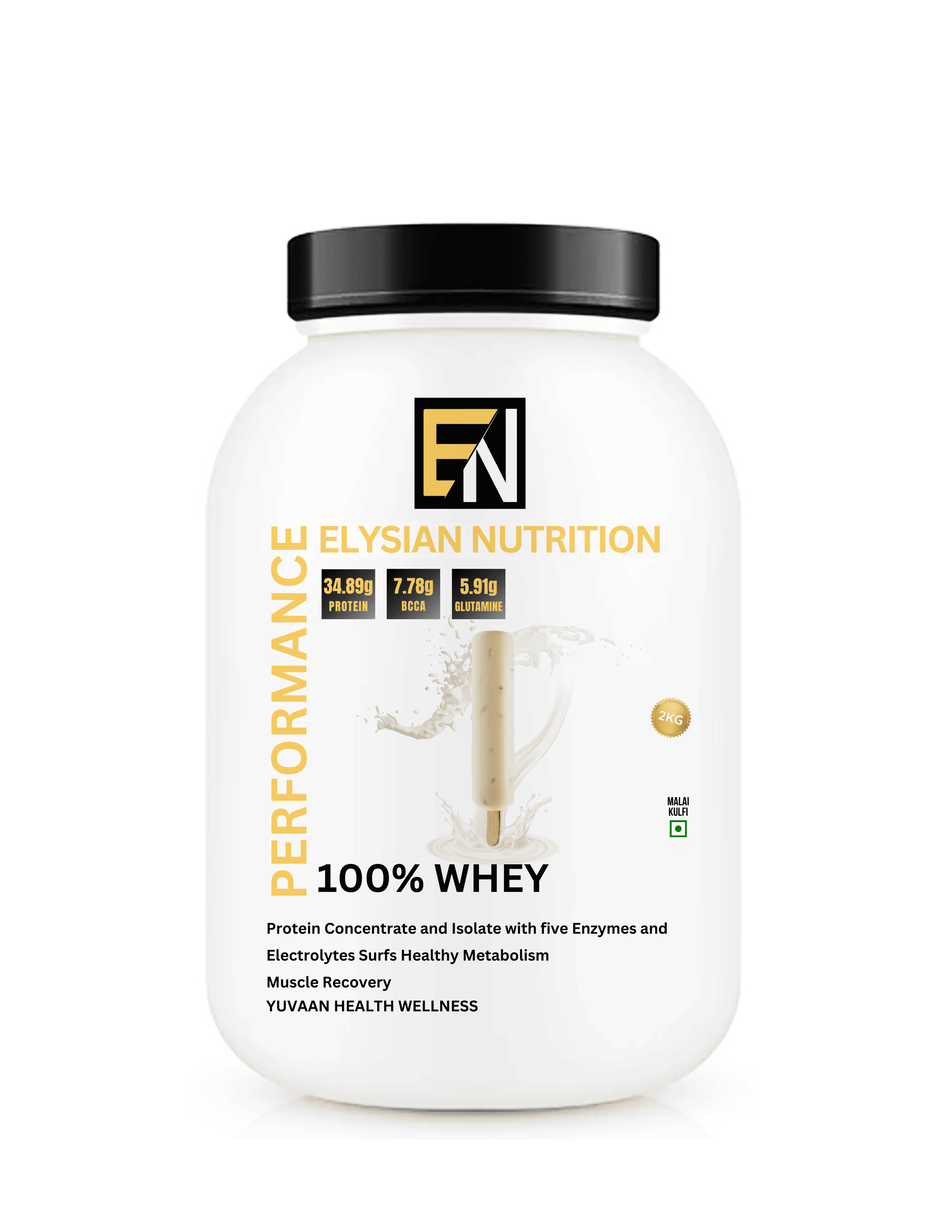 Elysian Nutrition 100% Whey Malai Kulfi 2KG