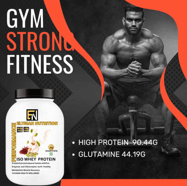 Elysian Nutrition ISO Whey KESAR PISTA 2KG - Image 4