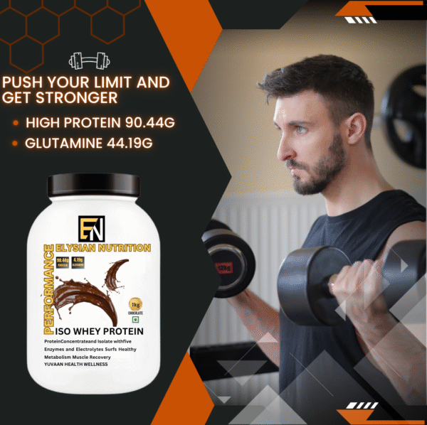 Elysian Nutrition ISO Whey Chocolate 1KG - Image 4