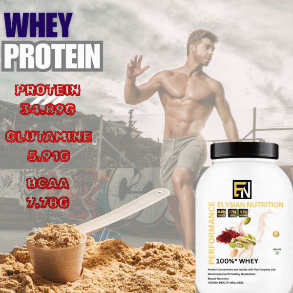 Elysian Nutrition 100% Whey Kesar Pista 2 KG - Image 3