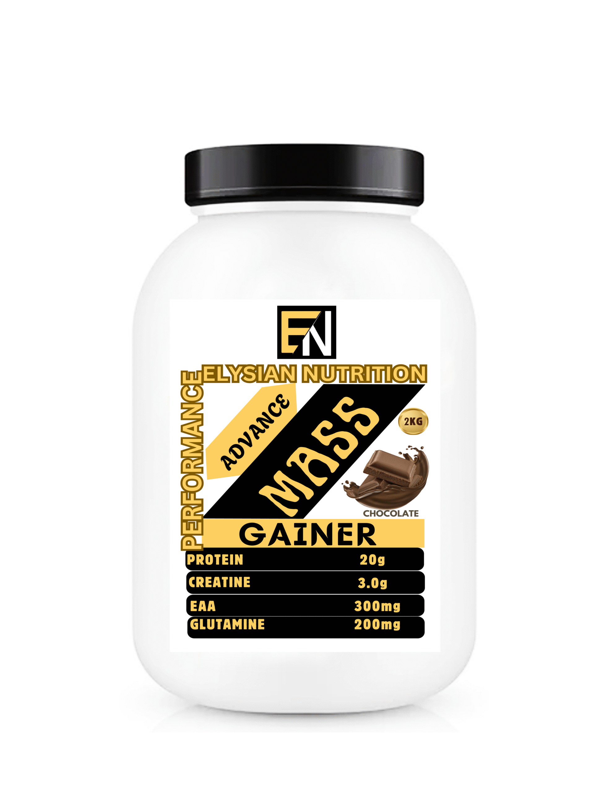 Elysian Nutrition Advance Mass Gainer 2kg Chocolate